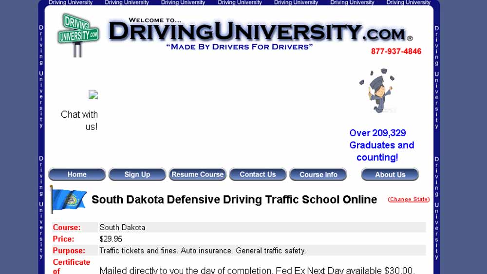 Best Online Traffic Schools in South Dakota Driving University