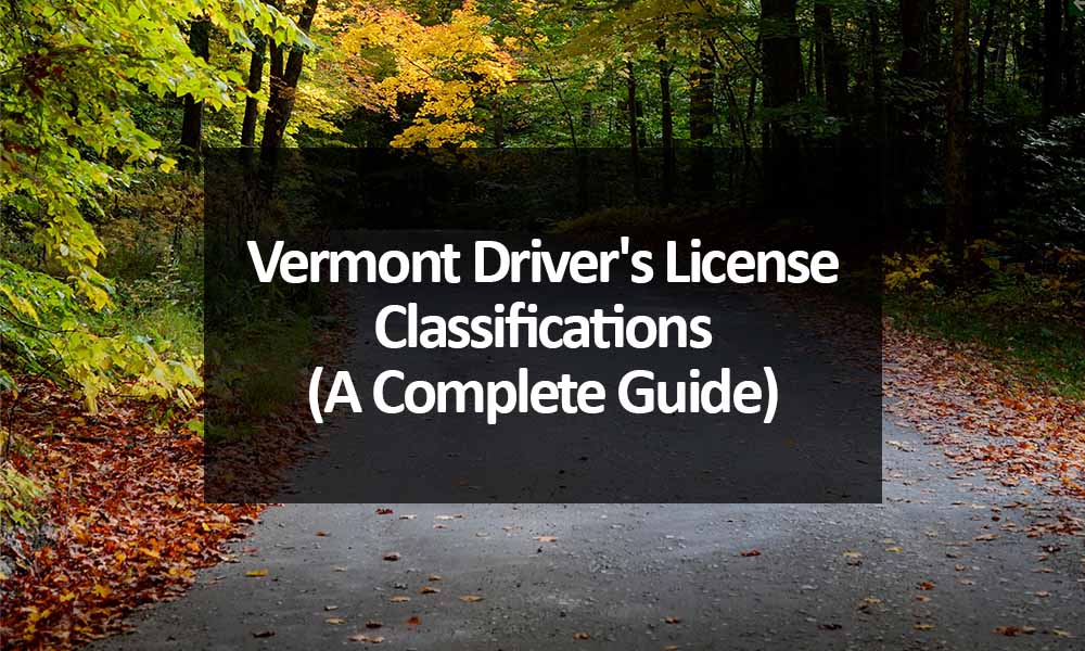 Vermont Driver’s License Classifications (A Complete 2023 Guide)